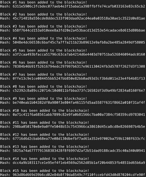 Build Blockcahin in Python 的图像结果