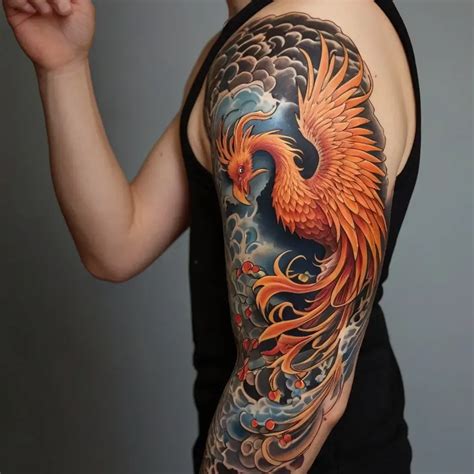 Phoenix Bird Tattoos: Meaning, Significance (100 Designs) - HBTat2