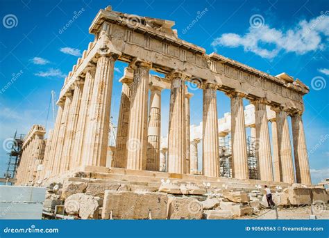 Greece, Athens, August 2016, the Acropolis of Athens, Ancient Citadel ...