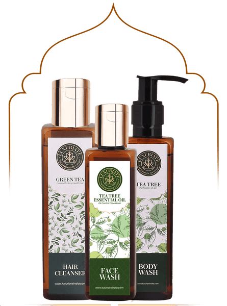 Tea Tree Face, Body, Hair Combo (Pack of 3) Face Wash, Body Wash, Sham ...