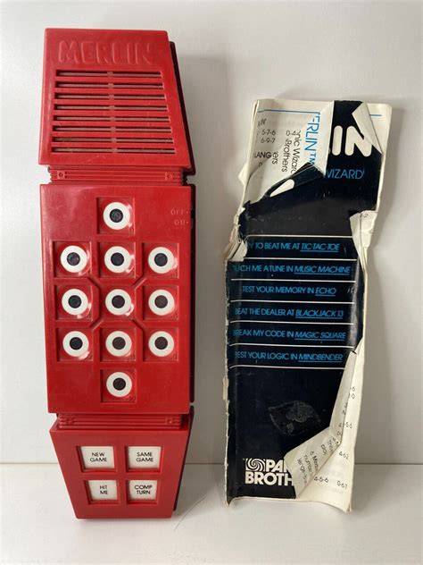 1978 MERLIN The Electronic Wizard Parker Brothers Vintage Hand-Held ...