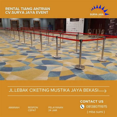 Rental Tiang Antrian Sabuk Kualitas Terbaik Di Periuk Tangerang