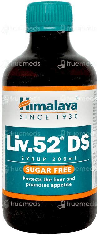 Himalaya Liv 52 Ds Sugar Free Syrup 200ml - Uses, Side Effects, Dosage ...
