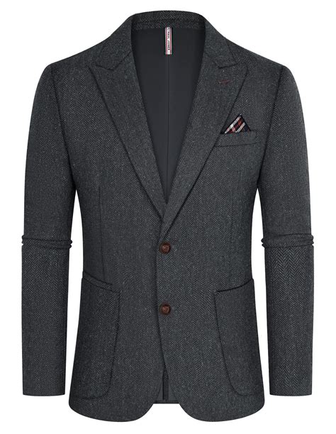 PJ PAUL JONES Mens Vintage Blazers Wool Blend Peaked Lapel Sport Coat ...
