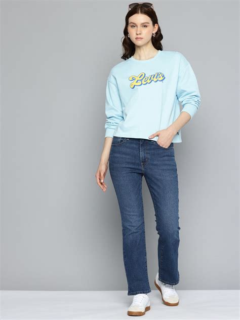 Women's 725 Blue Flared Fit High Rise Jeans – Levis India Store