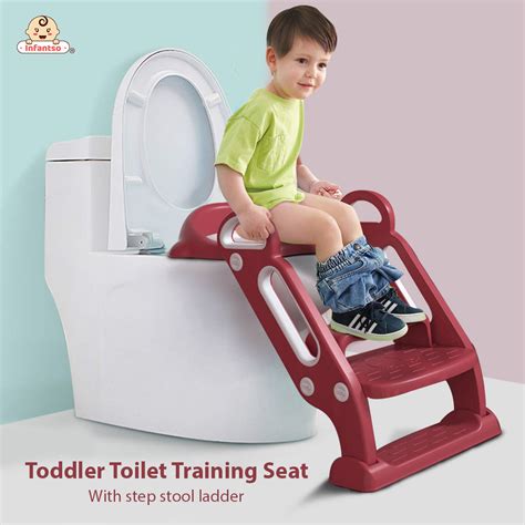 Potty Toilet Training Seat with Ladder with Step Stool for Baby Kids ...