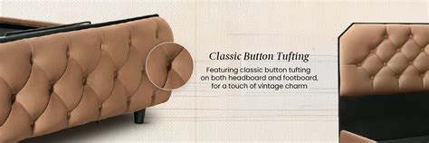 Serene Tiger's eye Upholstered Bed - Brown – Duroflex