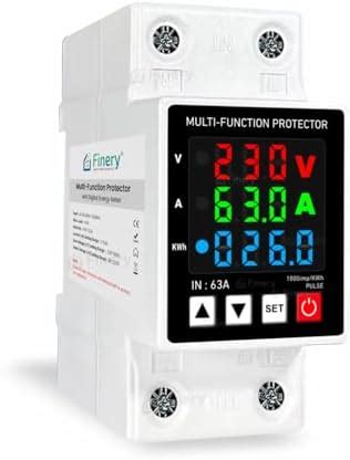 Finery Non-WiFi 63A Over Voltage Under Voltage Protection and Over Load ...