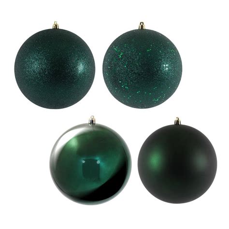 Vickerman 481691 - Dark Green Colored Christmas Tree Ball Ornament ...