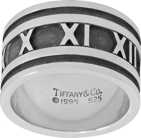Tiffany and Co. sterling silver 1995 Atlas roman numeral wid
