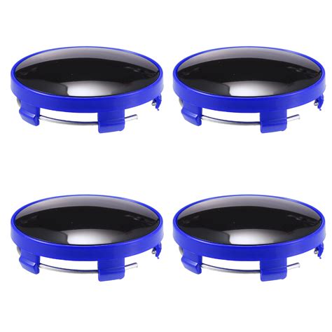 4pcs 60mm Dia 5 Clips Wheel Tyre Rim Center Hub Caps Cover Sticker Rim ...