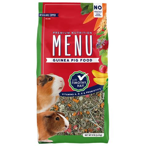 Vitakraft Guinea Pig Food, Timothy Hay Pellets Blend with Real Fruits ...