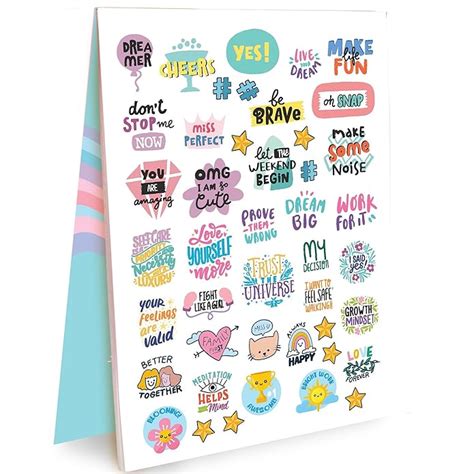 Doodle 10 Pages Sticker Booklet with 550+ Fun, Quirky and Colourful ...