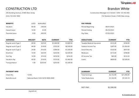 Pay Stub Henkels at John Pavon blog