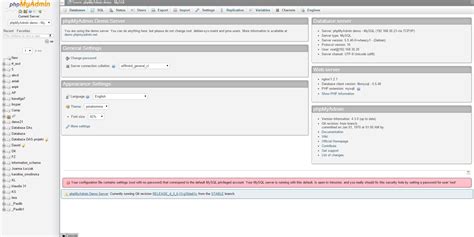 phpMyAdmin Update 的图像结果