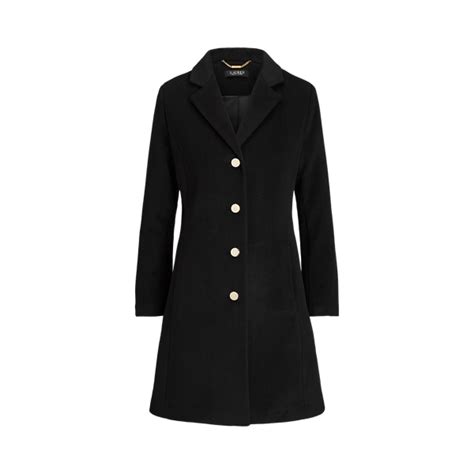 Wool-Blend Fit-and-Flare Coat for Women | Ralph Lauren® IN