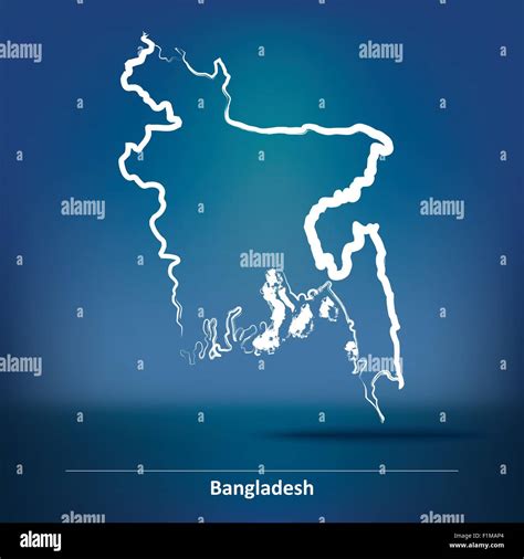 Doodle Map of Bangladesh - vector illustration Stock Vector Image & Art ...