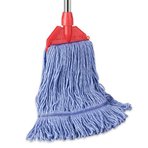 Commercial Mop with 60" Mop Handle, Heavy Duty Industrial Cotton Mops ...