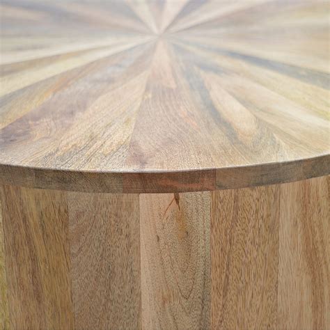Round Wooden Coffee Table Country Wood Furniture Collection