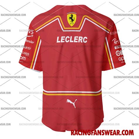 Charles Leclerc Formula One Racing 2024 Uniform Apparel Clothes ...