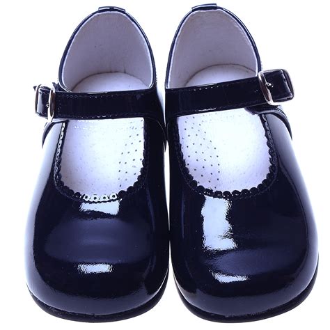 Toddler Girls Navy Patent Mary Jane Shoes