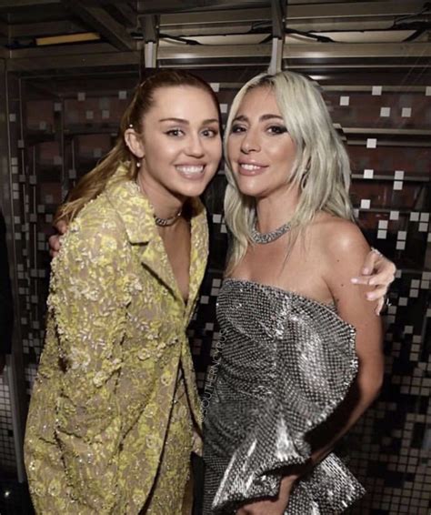 lady gaga and miley cyrus 2019 grammys | Lady gaga pictures, Lady gaga ...