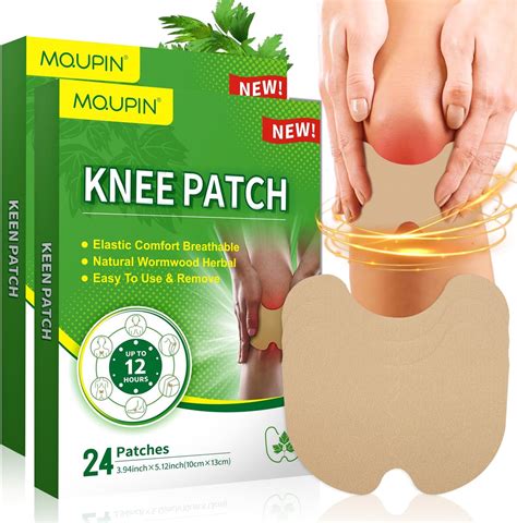 Amazon.com: MQUPIN 48Pcs Knee Patches, Natural Knee Pain Relief Patch, Warming Herbal Patches ...
