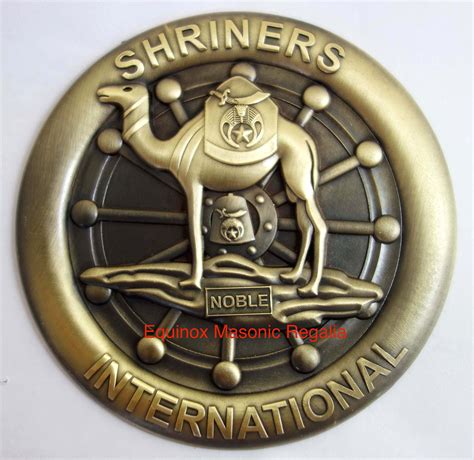 Shriners International Freemasonry Antique Medallion Heavy Auto Car ...