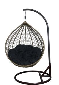 itaws Hanging Swing Chair With Stand Include Soft Fluffy Cushion Pillow ...