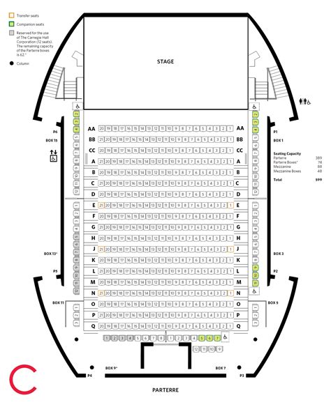Weill Recital Hall Seating Chart