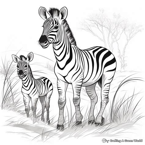 Zebra Coloring Pages Build A Zebra A Free Kids Printable | Mrs.