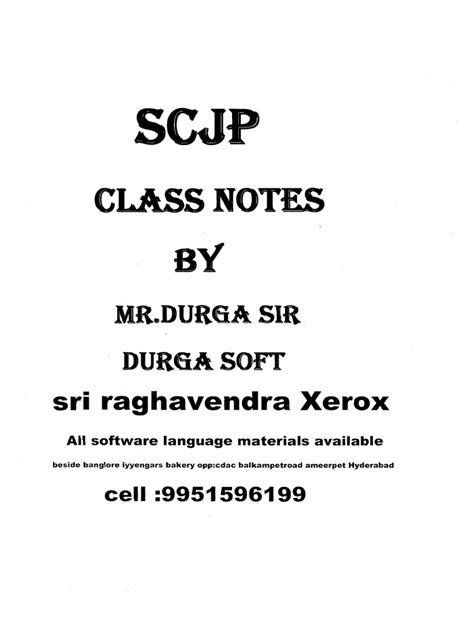 Core Java Tutorial by Durga Sir 的图像结果