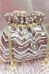 Buy Pink Sequins, Embroidery Dazzle Potli Bag by Handle Those Bags ...