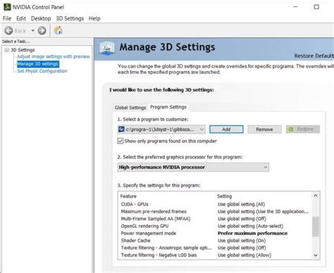 Image result for Nvidia GPU RGB Settings