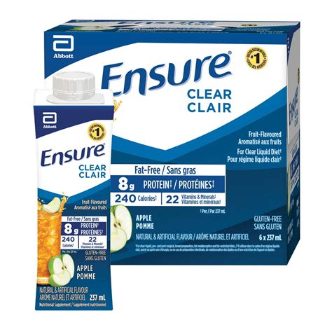 Ensure Clear, Clear Liquid Nutrition Drink, Refreshing Fruit Flavoured ...