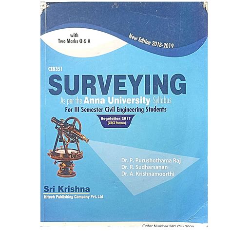 CE8351Surveying ( As per the Anna University Syllabus ) For 3rd ...