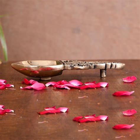 Brass Pooja Spoon/Lamp (6 Inch) – Vedansh Craft