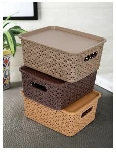 SGR Plastic Multipurpose Plastic Baskets Home / Kitchen Storage Basket ...