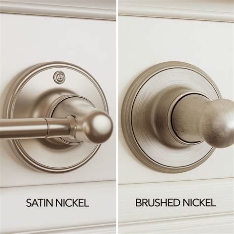 What Color Is Satin Nickel and How Does It Compare - The Painted Hinge