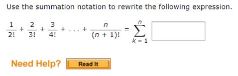 Solved Use the summation notation to rewrite the following | Chegg.com
