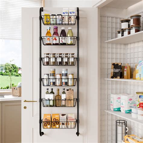 Amazon.com: Over the Door Pantry Organizer - 8 Tier Adjustable Pantry ...