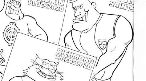 Image result for AFL Colouring Pages