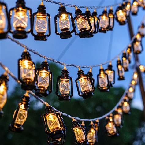 Image result for Lantern Style Outdoor String Lights
