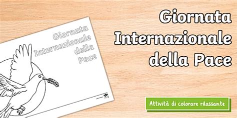 Foglio da colorare: Giornata Internazionale della Pace