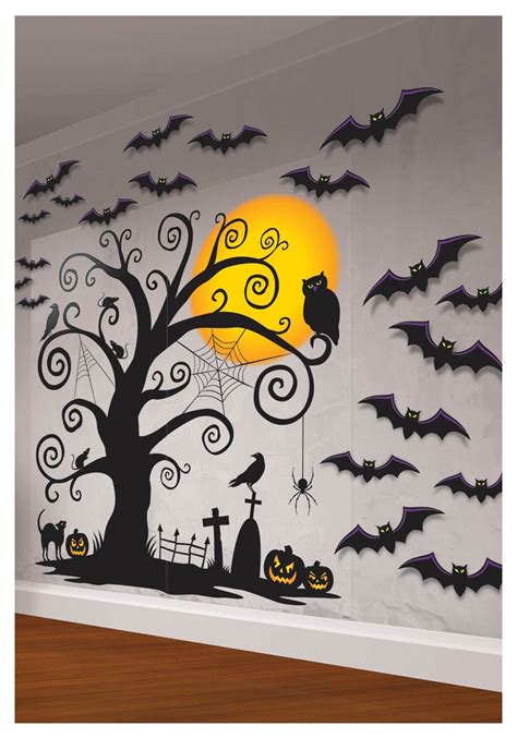 Spooky Halloween Indoor Decor | Indoor Wall Decorating Kit | halloween ...
