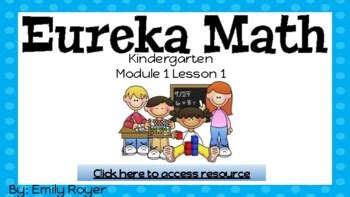 Image result for Eureka Math Grade K Module 1 Lesson 1