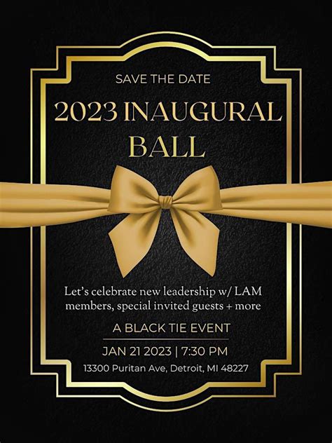LAMs 2023 INAUGURAL BALL, 13300 Puritan Ave, Detroit, January 21 to ...