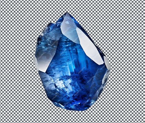 Premium PSD | Magnificent blue spinel isolated on transparent background
