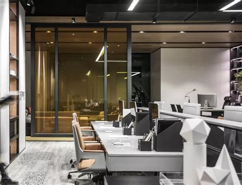 500平新中式办公室装修设计效果图，让员工爱上加班的设计方案-办公室写字楼-卓创建筑装饰
