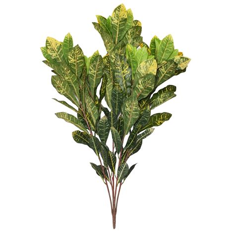 Fourwalls Artificial Croton Plant Without Pot for Home and Office Décor ...